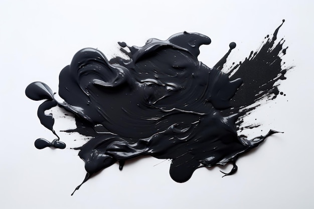 Black paint splattered creativity