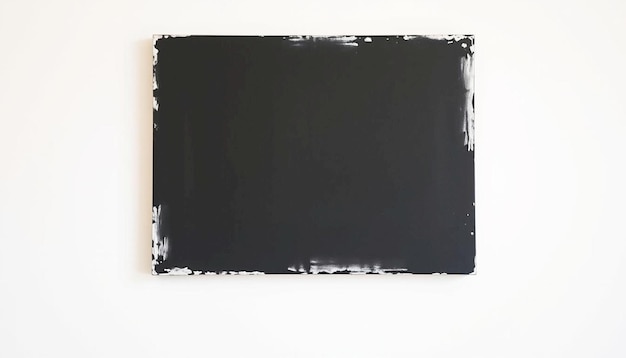 Photo a black painting with a black background that says  the word  on it