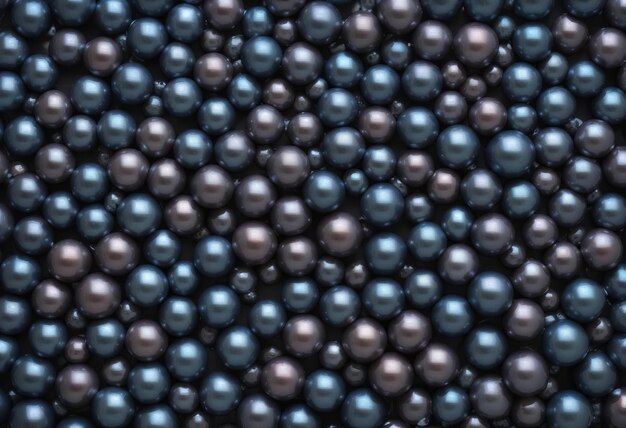 Photo black pearls creative abstract background