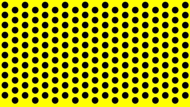 Black peas on a yellow background seamless print