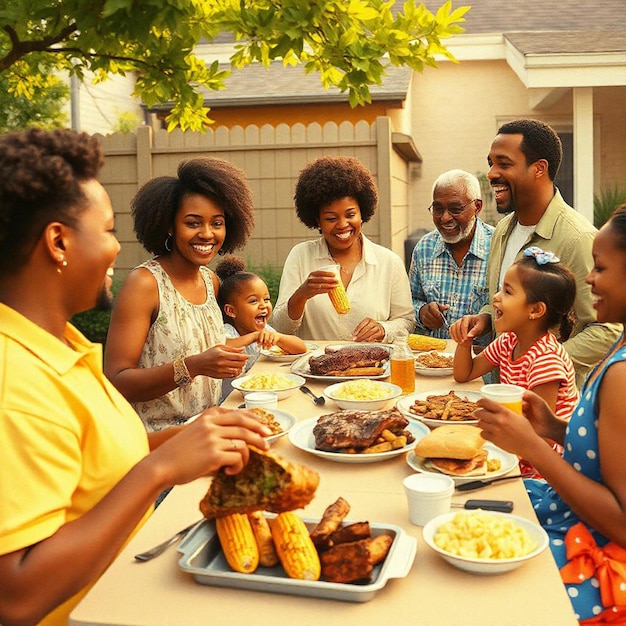 Black People Eating Picture