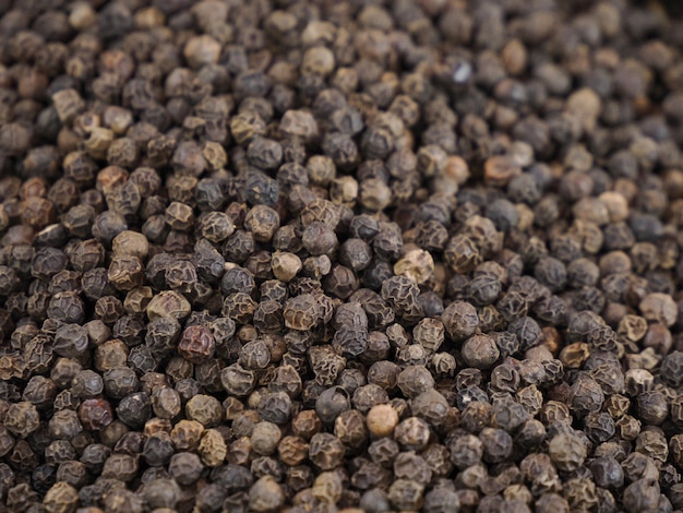 Black pepper at street food market in Ortigia Siracuse in sicily