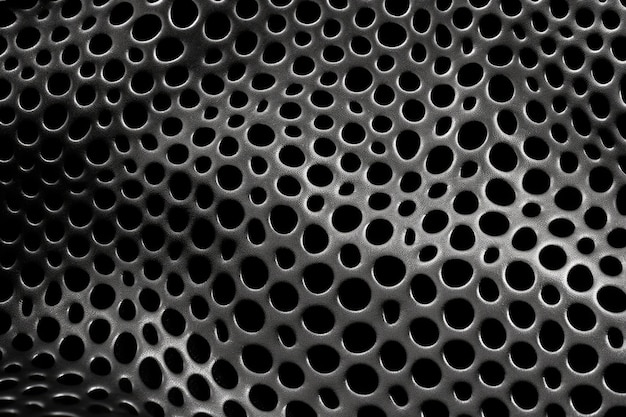 Black perforated leather or skintextured wallpaper as a background