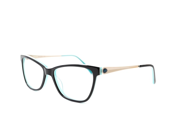 Black plastic eyeglass frame 