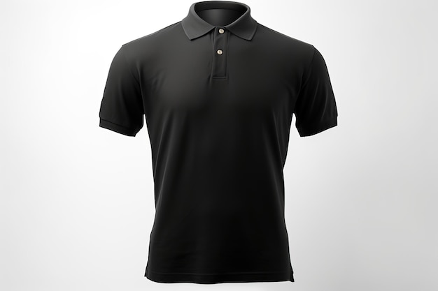 black polo shirt mens casual business mockup