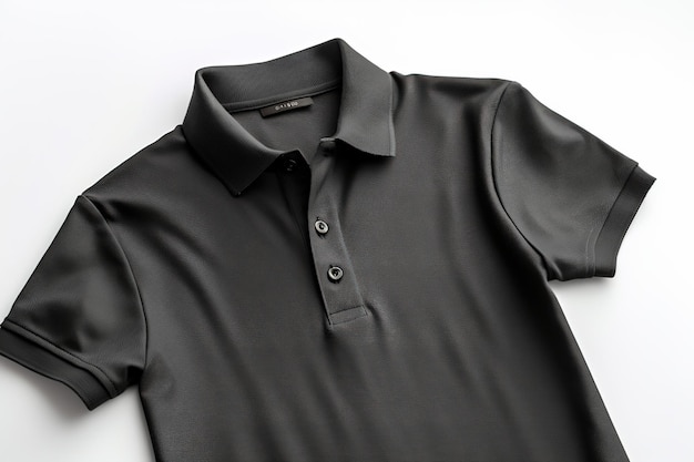 black polo shirt mens casual business mockup