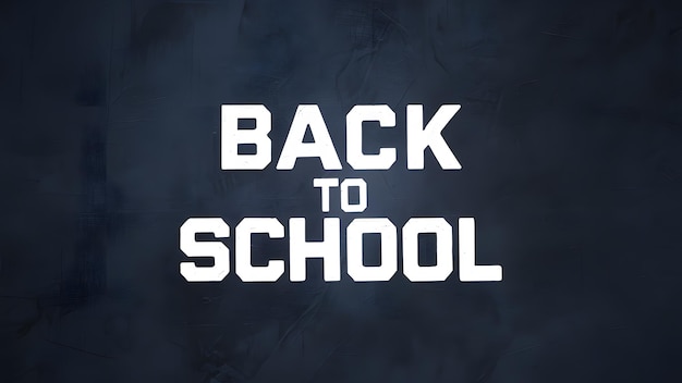 a black poster for back to school with the words back to school written on it