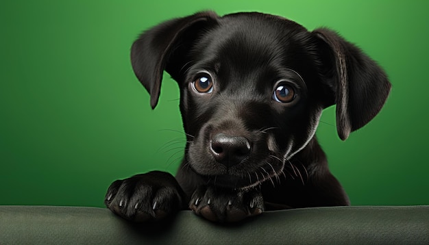 Black puppy sweet beautiful puppy