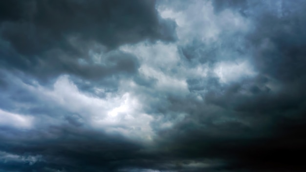 Black rain clouds are formingA storm is about to occur