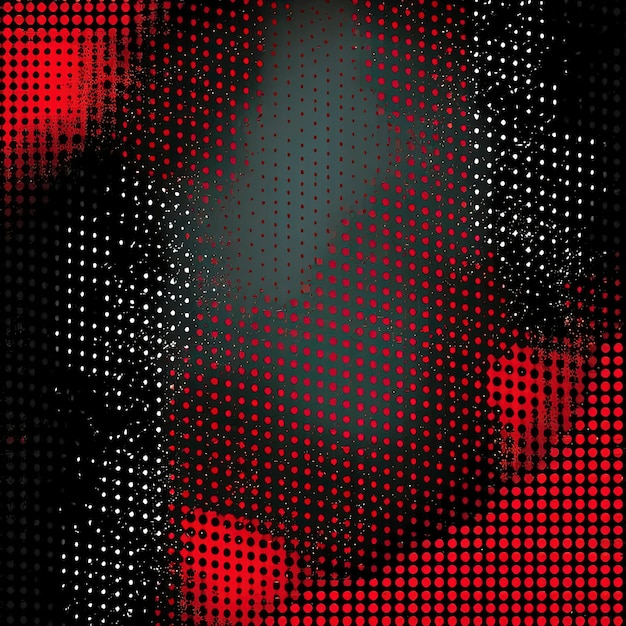 Black and red abstract grunge background with halftone style.