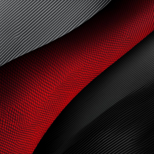 Photo black and red colour carbon fibre raw material background for posting and status generated by ai