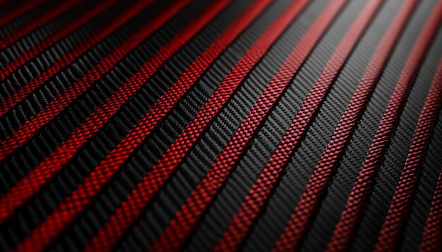 Photo black and red colour carbon fibre raw material background for posting and status generated by ai