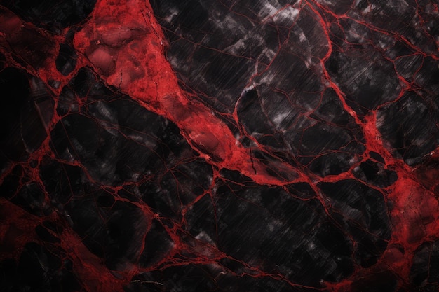 Black and red marble texture