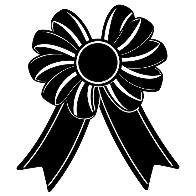 a black ribbon with a black ribbon that says  the word  on it