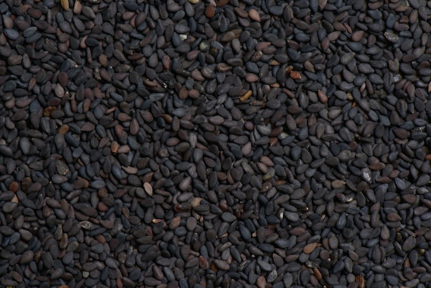 Black sesame seed background