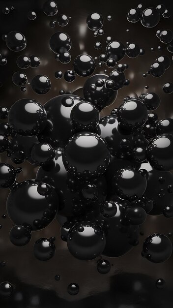 Black shine balls background