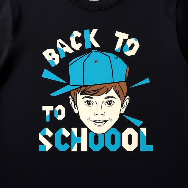 Photo a black shirt with the back to school written on it