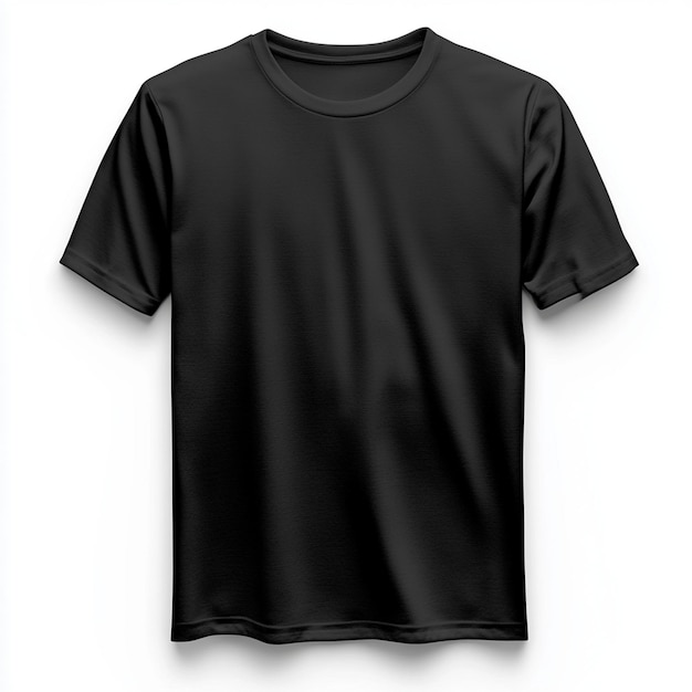 Photo a black shirt with a white logo on the front