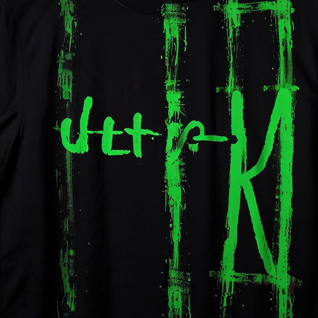 Photo a black shirt with the word ultra an on it