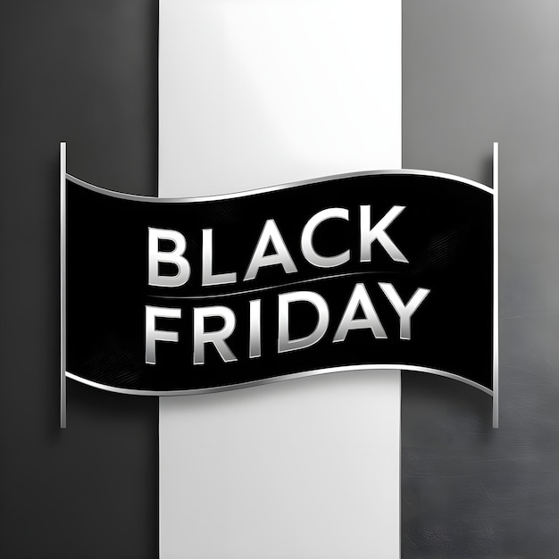 a black sign that says black friday on it