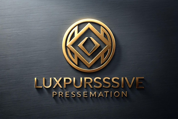 a black sign with gold and black background that says luxury