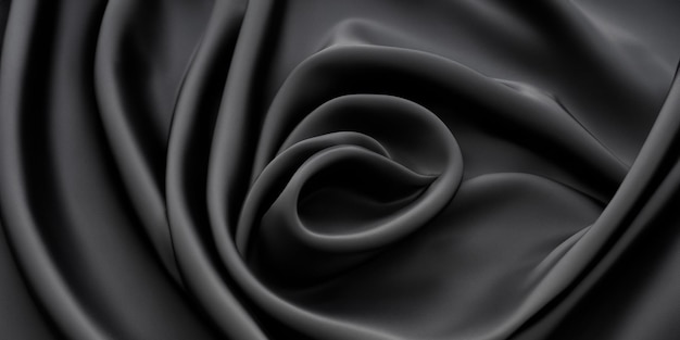 Black silk background glamorous black and white background texture