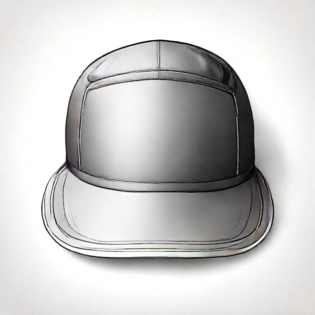 a black and silver hat with a silver band