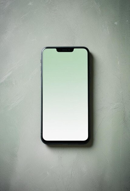 A black smartphone mockup