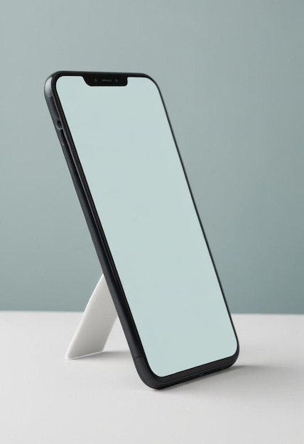 A black smartphone mockup