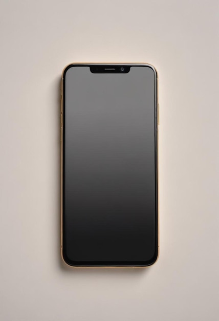 A black smartphone mockup