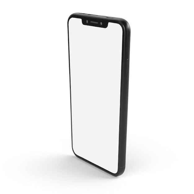 A black smartphone mockup