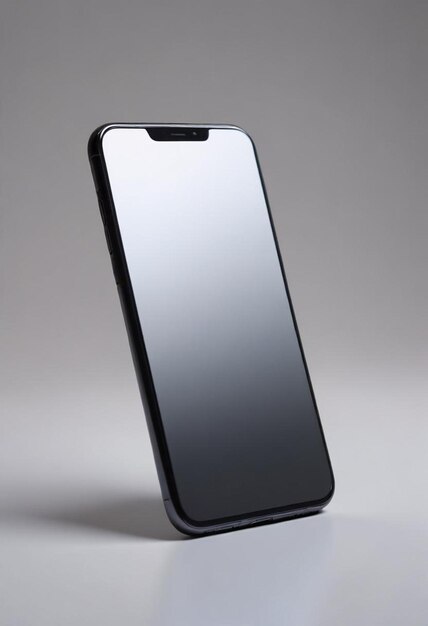 A black smartphone mockup