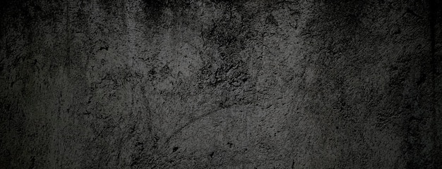 Black stone concrete texture background Dark grey black cement for background