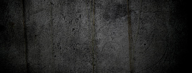 Black stone concrete texture background Dark grey black cement for background