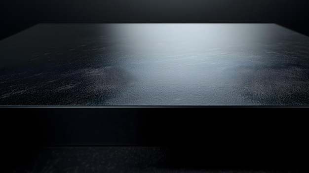 Photo black surface abstract empty tabletop for product display