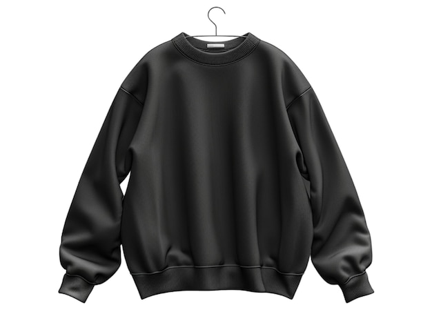 black sweater jacket template with front view