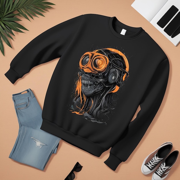 black Sweatshirt mockup