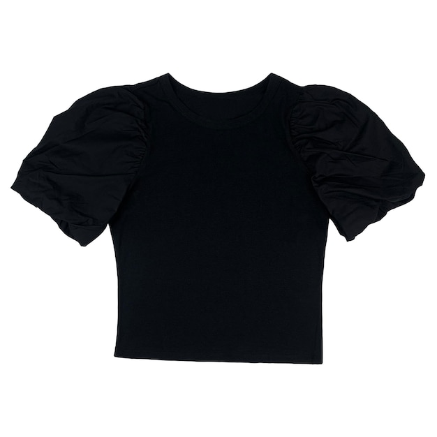 black t shirt isolated