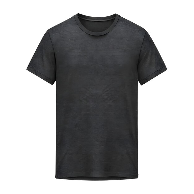 Photo black t shirt mockup blank