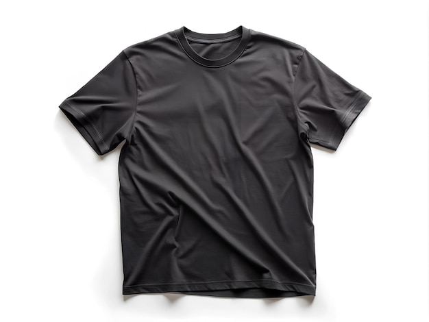 black t shirt for mockup isolated on white