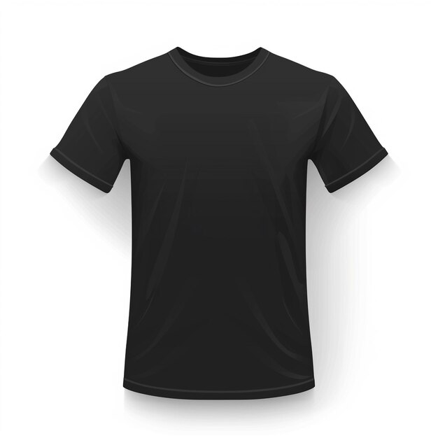 Photo a black t shirt with a black design on the front