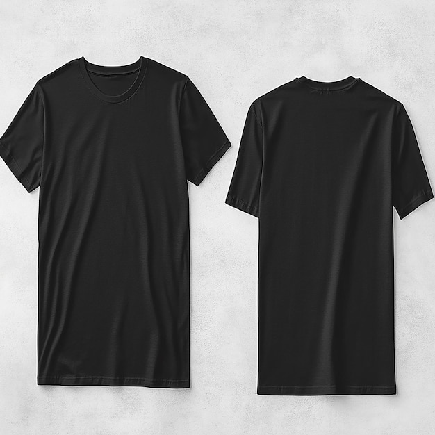 Photo a black t - shirt with a white collar and a black shirt that says t - shirt