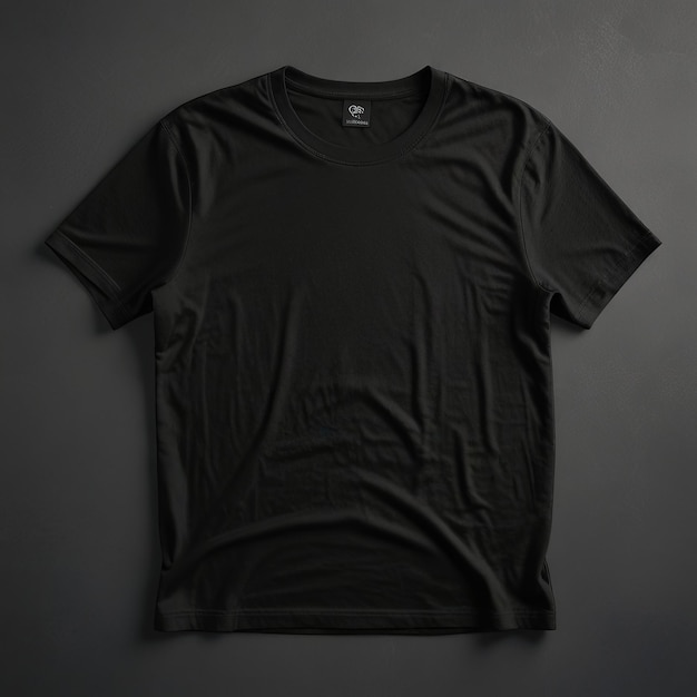 a black t shirt with a white logo on it