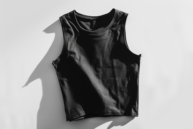 Photo a black tank top with a black tank top that says  t - shirt