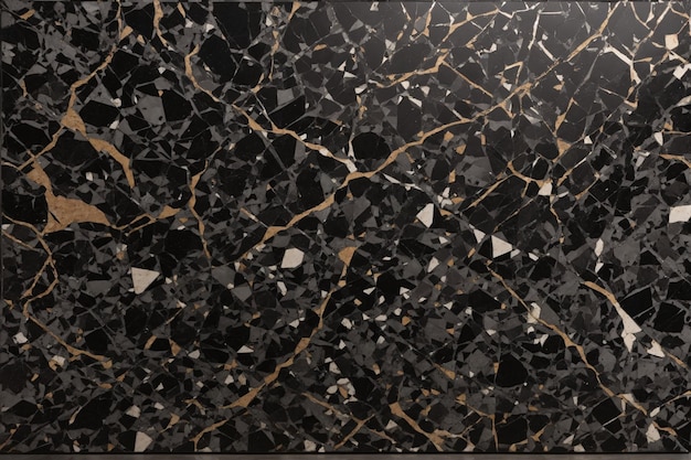 Black Terrazzo Texture Terrazzo Texture Background Terrazzo Mosaic Tiles Terrazzo Marble Background Terrazzo Tiles Texture AI Generative