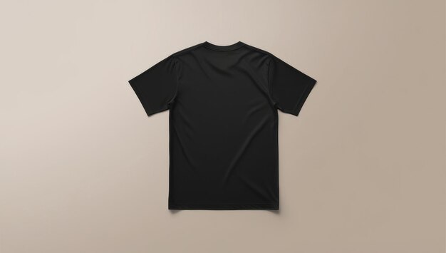 black tshirt mockup front and back white background