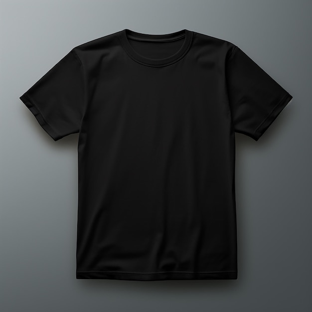 Black tshirt mockup material