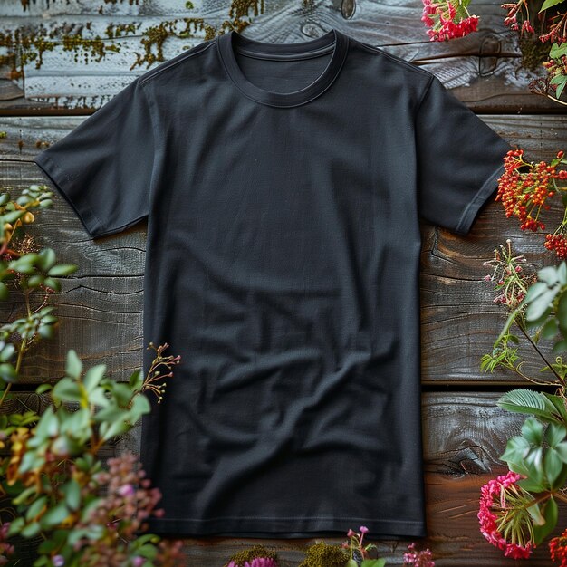 Black tshirt mockup mockup tshirt