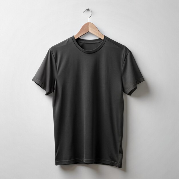 Photo black tshirt mockup