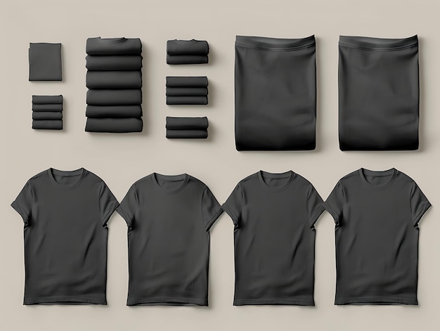 Photo black tshirt mockup